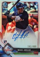 2018 Bowman Chrome Rookie Autograph #CRAMA Miguel Andujar Refractor Baseball Card