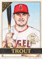 2020 Topps Chrome Topps Gallery Preview National Baseball Day #GP1 Mike Trout Baseball Card