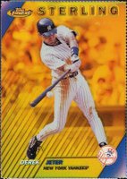 1999 Finest #258 Derek Jeter Gold Refractor Baseball Card