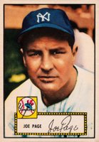 1952 Topps #48 Joe Page Red Back Baseball Card