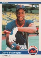 1984 Fleer #599 Darryl Strawberry Baseball Card