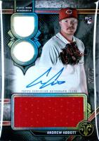 2024 Topps Triple Threads Rookie Autographed Relics #RARAA Andrew Abbott Onyx Baseball Card