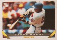 1993 Topps Micro #2 Barry Bonds Baseball Card