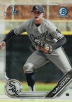 2019 Bowman Draft #BDC100 Andrew Vaughn Chrome-Refractor Baseball Card