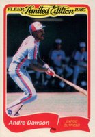 1985 Fleer Limited Edition #8 Andre Dawson Baseball Card