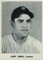 1955 N.Y. Yankees Picture Pack # Yogi Berra Portrait Baseball Card