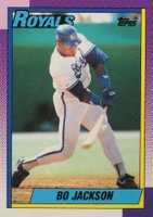 1990 Topps Tiffany #300 Bo Jackson Baseball Card