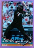 2024 Topps Archives #300 Elly de La Cruz Pink Foilboard Baseball Card