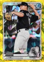 2020 Bowman Draft Chrome Sapphire Edition #BD153 Andrew Vaughn Yellow Baseball Card
