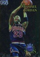 1996 Topps NBA Stars #24 Michael Jordan Finest-Atomic Refractor Basketball Card