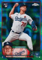 2023 Topps Chrome Update #USC192 Bobby Miller Blue/Green Lava Lamp Refractor Baseball Card