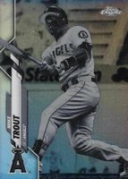 2020 Topps Chrome #1 Mike Trout Negative Refractor Baseball Card