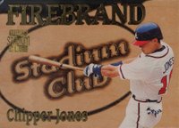 1997 Stadium Club Firebrand #FB8 Chipper Jones Baseball Card