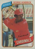 1980 Topps #350 George Hendrick Baseball Card