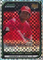 2008 Bowman Chrome #217 Johnny Cueto Xfractor Baseball Card
