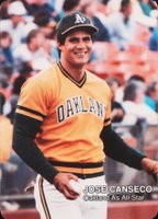 1987 Mother's Cookies A's Team Set #26 Jose Canseco Baseball Card