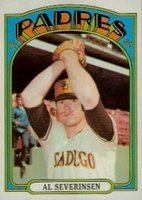 1972 Topps #274 Al Severinsen Baseball Card