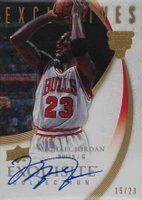 2007 Upper Deck Exquisite Collection Exclusives Autographs #EEAMJ Michael Jordan Basketball Card