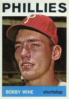 1964 Topps #347 Bobby Wine Baseball Card