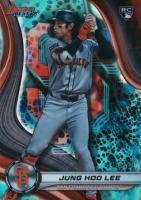 2024 Bowman's Best #57 Jung Hoo Lee Aqua Lava Baseball Card