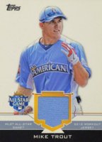 2012 Topps Update All-Star Stitches #ASMIT Mike Trout Baseball Card