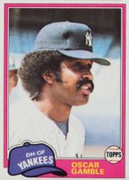 1981 Topps #139 Oscar Gamble Baseball Card