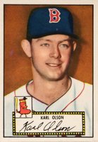 1952 Topps #72 Karl Olson Red Back Baseball Card