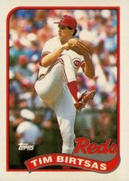 1989 Topps #103 Tim Birtsas Baseball Card