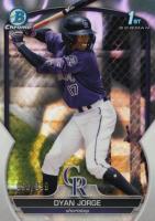 2023 Bowman Chrome Prospects #BCP22 Dyan Jorge Lava Refractor Baseball Card