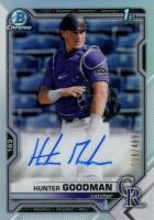 2021 Bowman Draft Chrome Draft Pick Autographs #CDAHG Hunter Goodman Refractor Baseball Card
