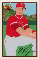 2021 Bowman X Keith Shore #1 Mike Trout Baseball Card