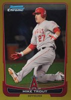 2012 Bowman Chrome #157 Mike Trout Gold Refractor Baseball Card