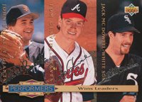 1994 Collector's Choice # Jack McDowell/John Burkett/Tom Glavine Silver Signature Baseball Card