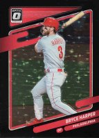 2021 Panini Donruss Optic #176 Bryce Harper Black Stars Baseball Card