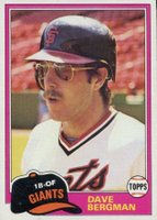 1981 Topps #734 Dave Bergman Traded Baseball Card
