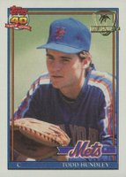 1991 Topps Desert Shield #457 Todd Hundley Baseball Card