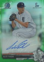 2017 Bowman Draft Chrome Draft Picks Autographs  #CDAAF Alex Faedo Green Refractor Baseball Card