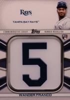 2022 Topps Player Jersey Commemorative Medallion #JNMWF Wander Franco Baseball Card