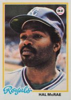 1978 Topps #465 Hal McRae Baseball Card