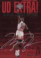 1998 Upper Deck #UDX Michael Jordan Retires! Basketball Card