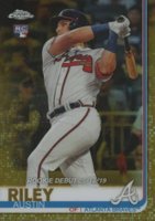 2019 Topps Chrome Update  #61 Austin Riley Gold Refractor Baseball Card