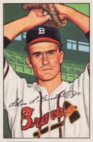 1952 Bowman #244 Lew Burdette Baseball Card