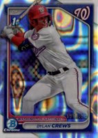 2024 Bowman Chrome Prospects #BCP23 Dylan Crews Lava Refractor Baseball Card