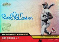 2002 Finest Moments Autographs #FMABG Bob Gibson Baseball Card