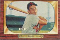 1955 Bowman #106 Del Rice Baseball Card