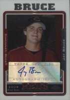 2005 Topps Chrome Updates & Highlights #UH222 Jay Bruce Autograph Baseball Card