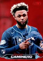 2024 Topps Stadium Club #223 Junior Caminero Red Foil Baseball Card