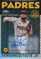 2021 Topps Silver Pack 1986 Chrome Promo #81 Fernando Tatis Jr. Series 2-Autograph Baseball Card