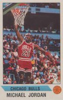 1990 Panini Sticker #91 Michael Jordan Hand Cut Basketball Card