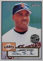 2001 Topps Heritage Autographs #THABB Barry Bonds Baseball Card
